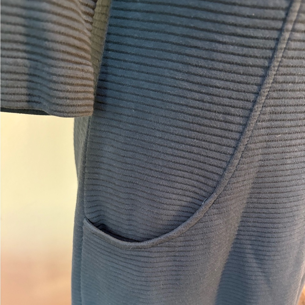 Boden Teal Long Sleeve Dress with Pockets - Picture 3 of 7